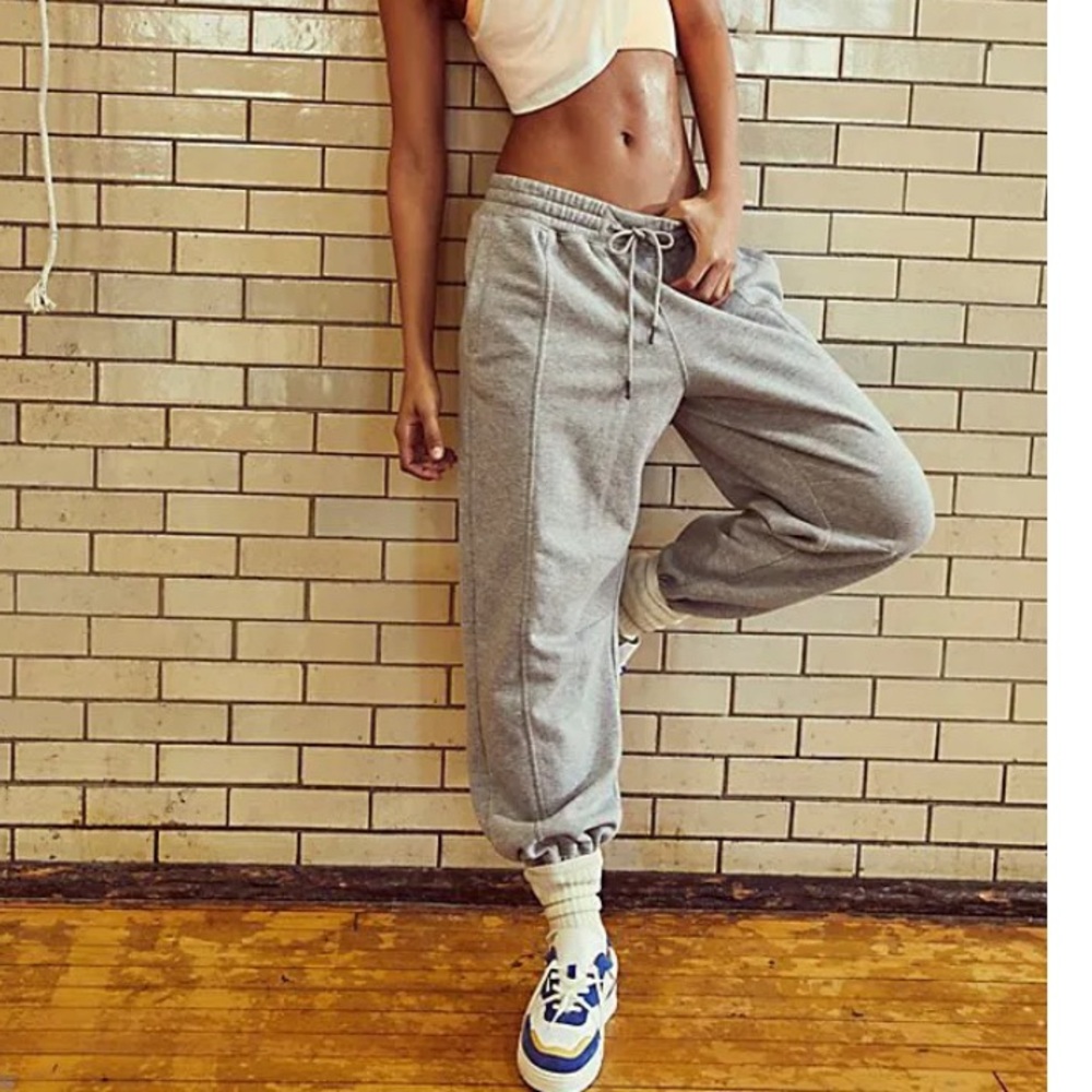 FP Movement by Free People Gray Fleece Jogger Sweatpants Women’s M Athleisure - Picture 2 of 8